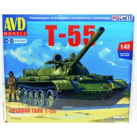 3018-КИТ Сборная модель Средний танк Т-55